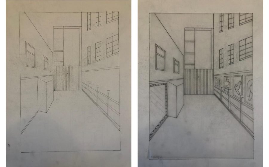 Architectural perspective drawings